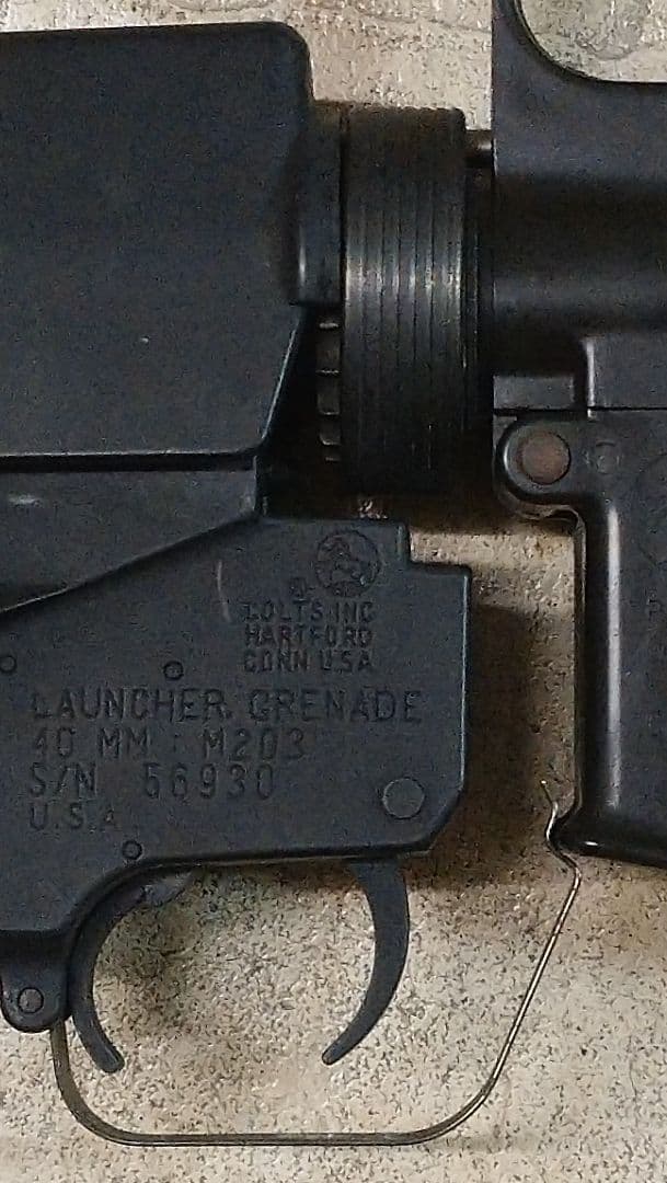 M16小銃 M203擲弾銃 樹脂製モデルガン