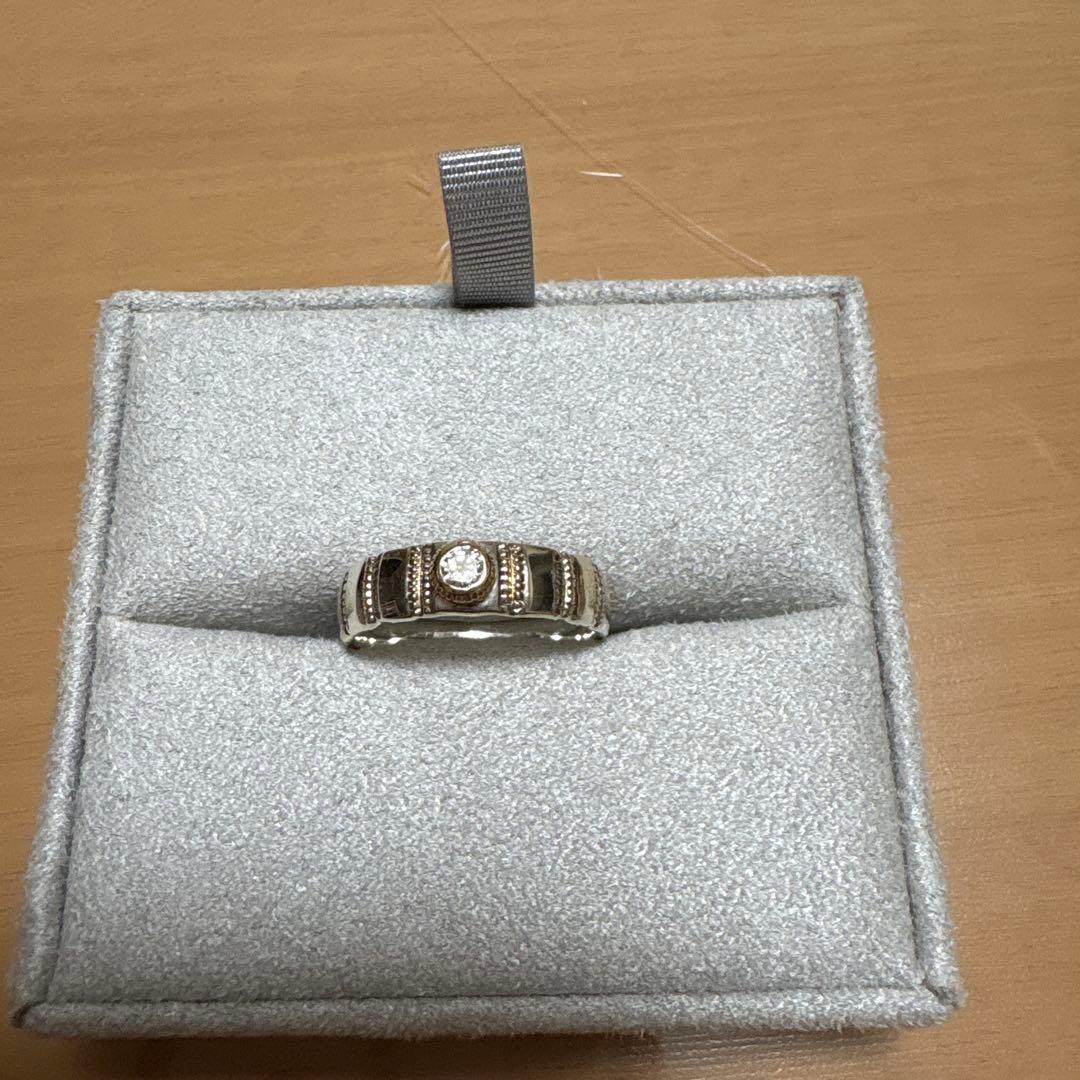 アガット　シルバーk5 リング　13号