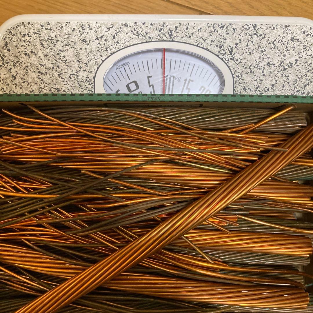 ピカ銅　銅線　並銅　約8kg
