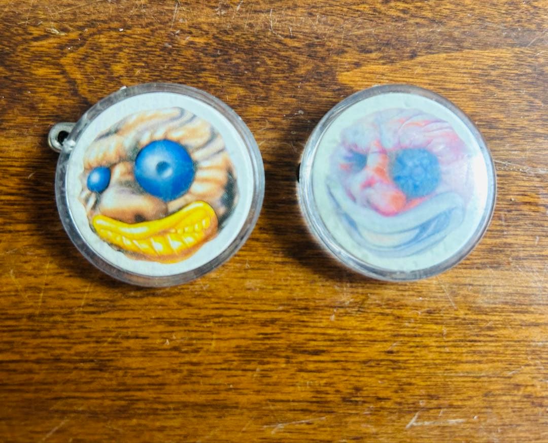 80' ホラーボールピンバッジ×7 明治MADBALLSマッドボール当時