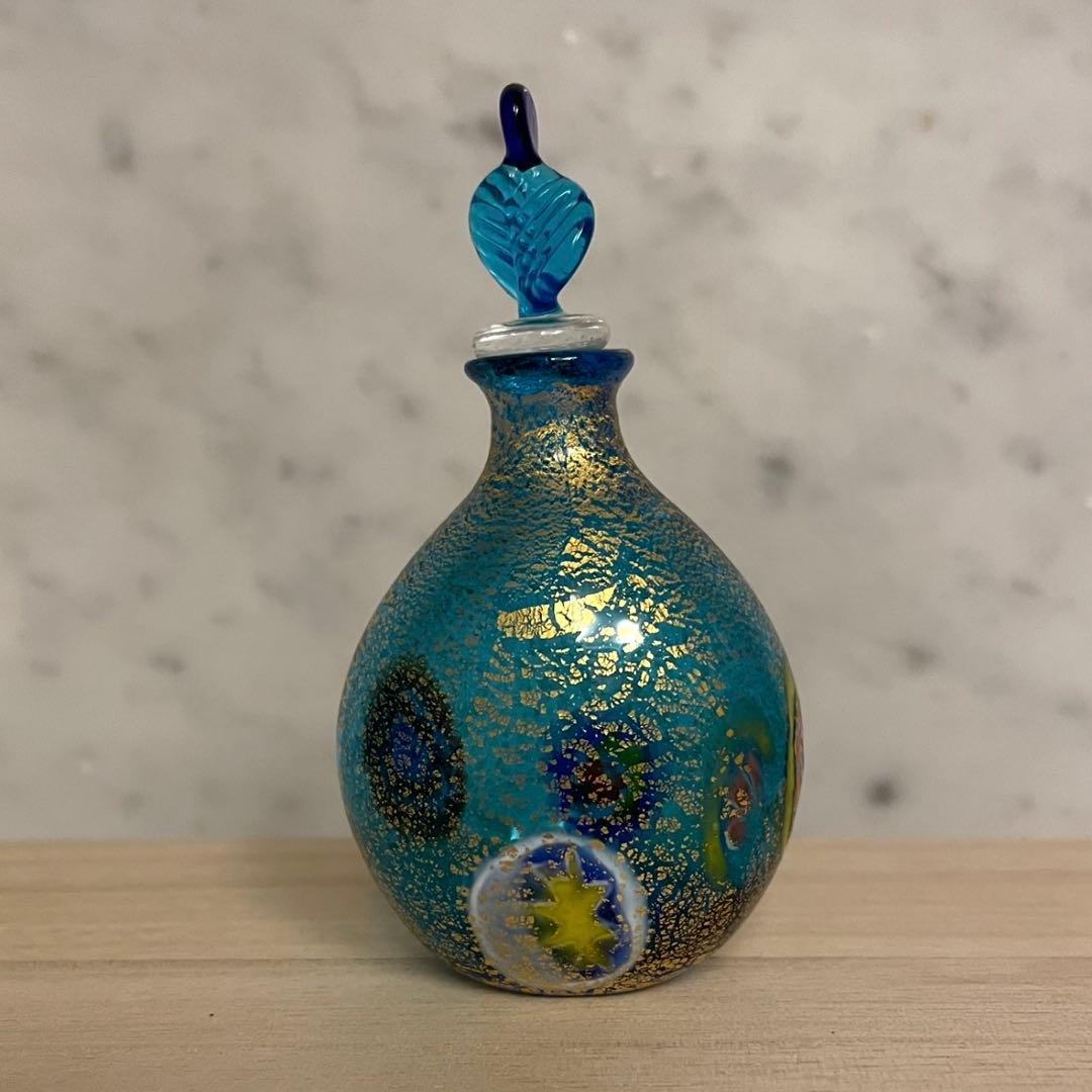 ☆未使用•アンティーク☆ベネチアンガラス•パヒュームボトル3点