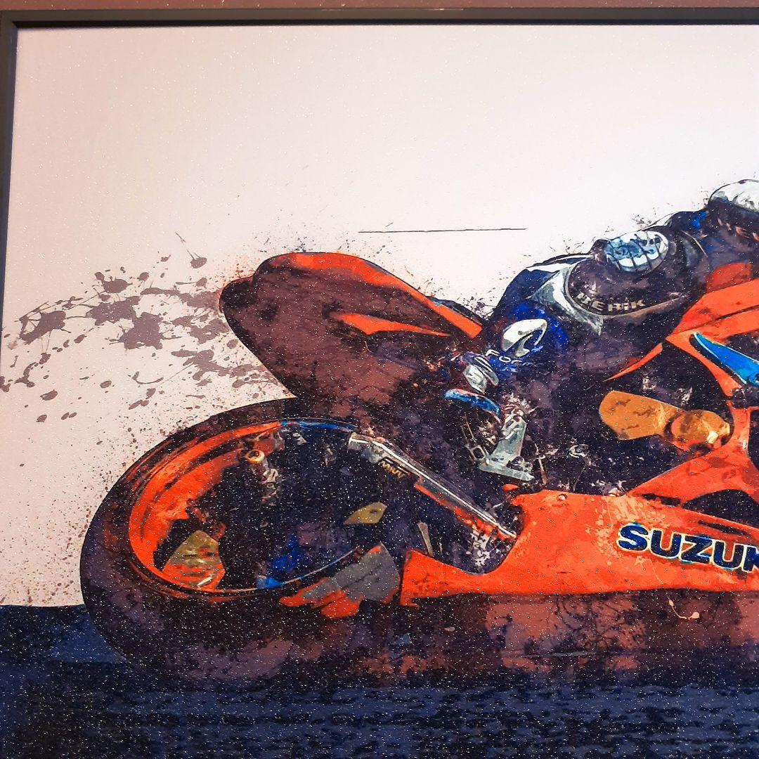 輸入雑貨　希少生産少　ヤマハYZF-R1モデル　フィギア付　アートパネル