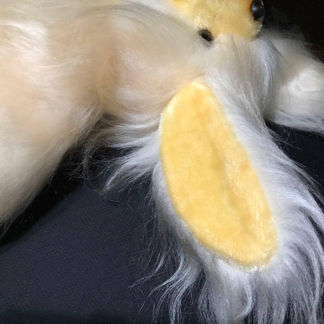 ぬいぐるみ　犬　いぬ　ペキニーズ　エリート　タグ・ブラシ付き　レトロ❣️