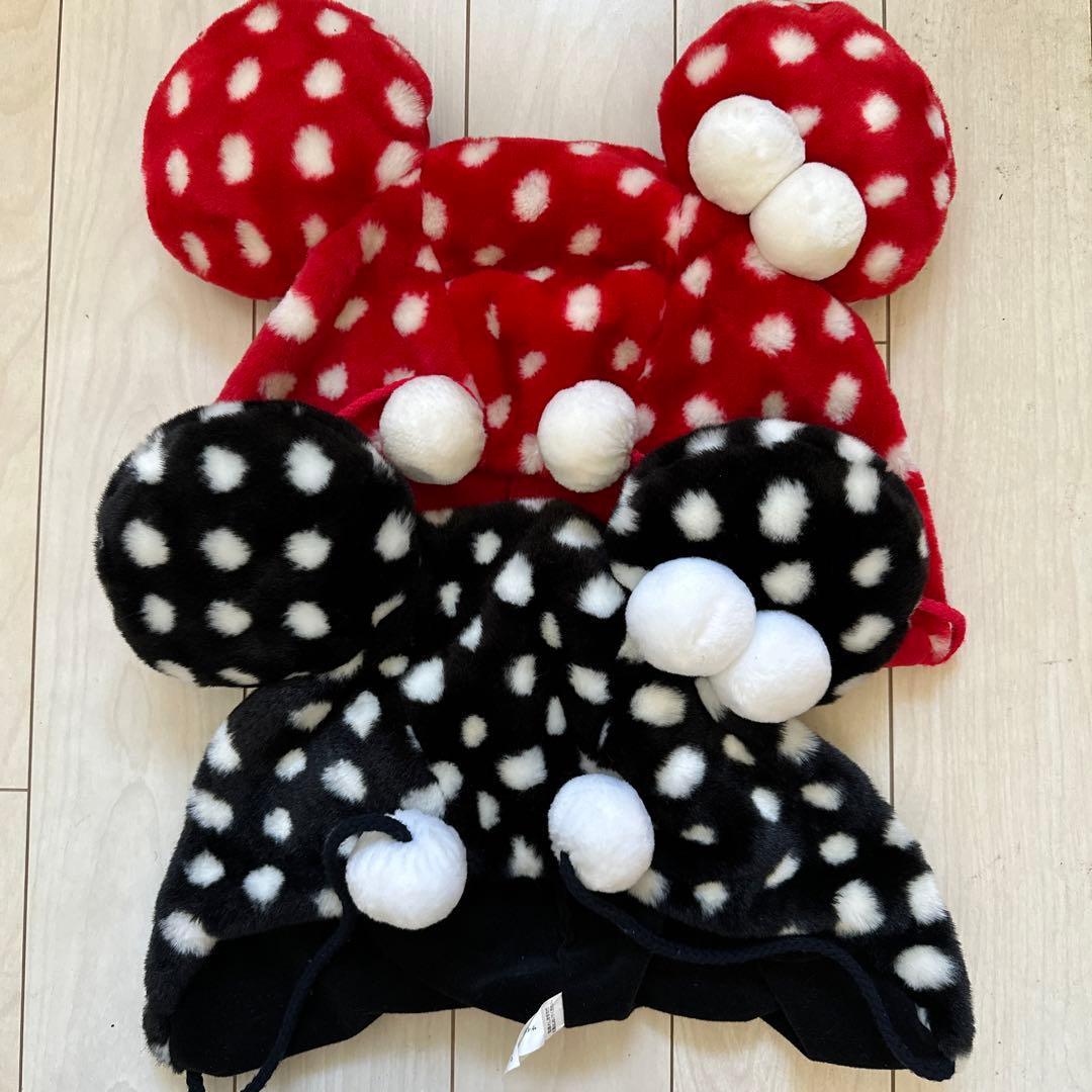 ディズニーファンキャップミニーセット白黒