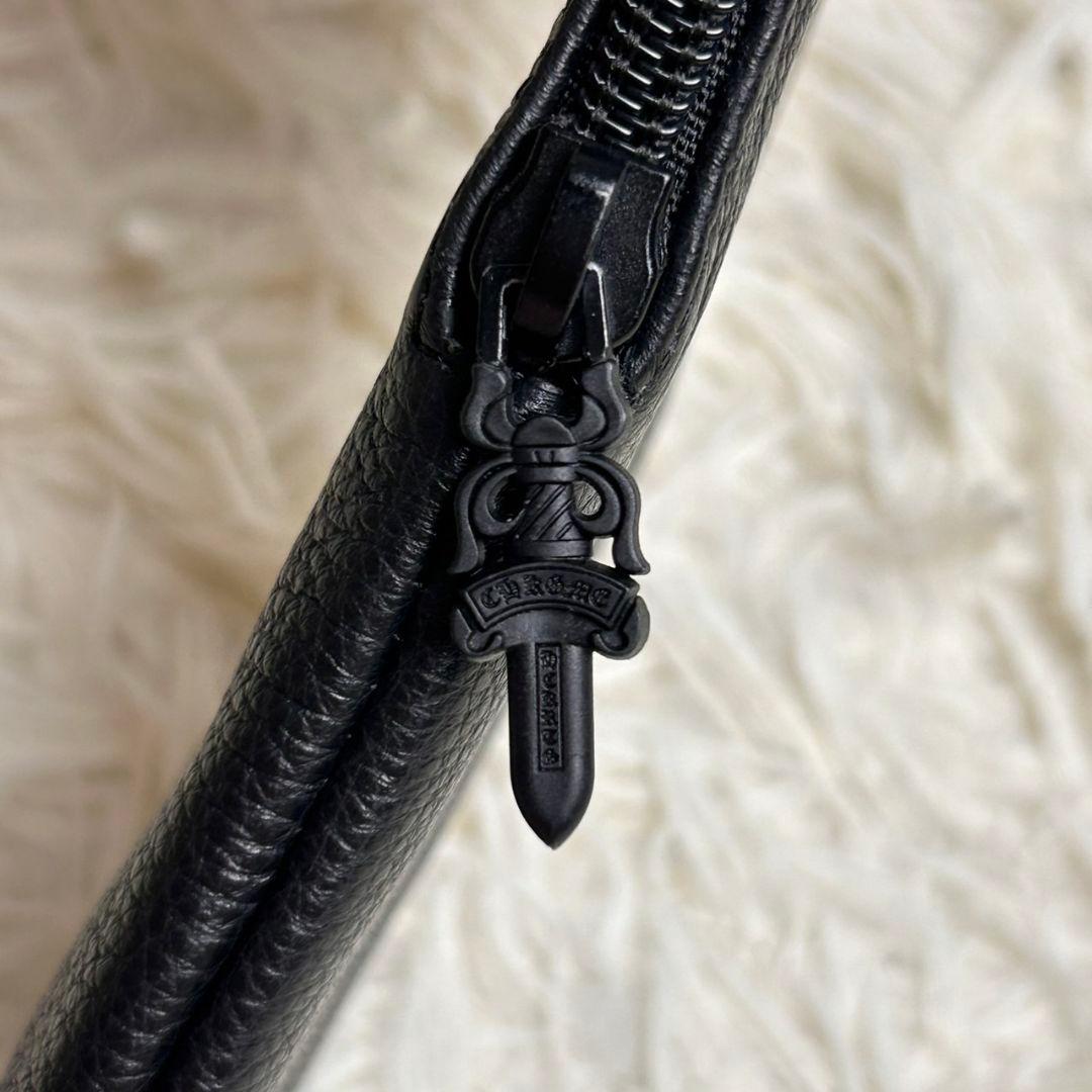 【希少】クロムハーツ 本革 レザー ダガー メガネケース ペンケース ブラック