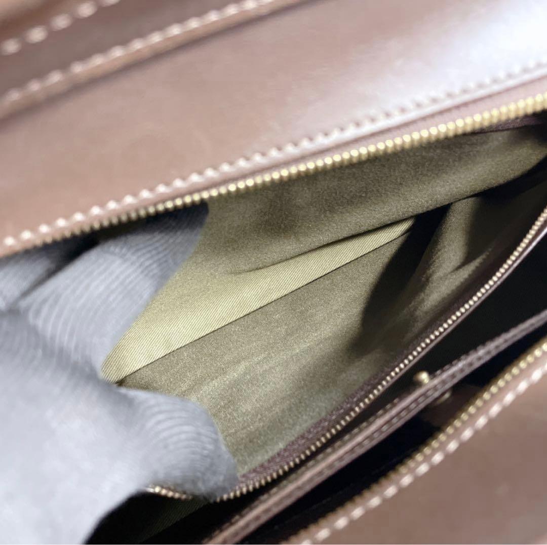 高級✨鞄いたがき ITAGAKI ビジネスショルダー 2way ダークブラウン