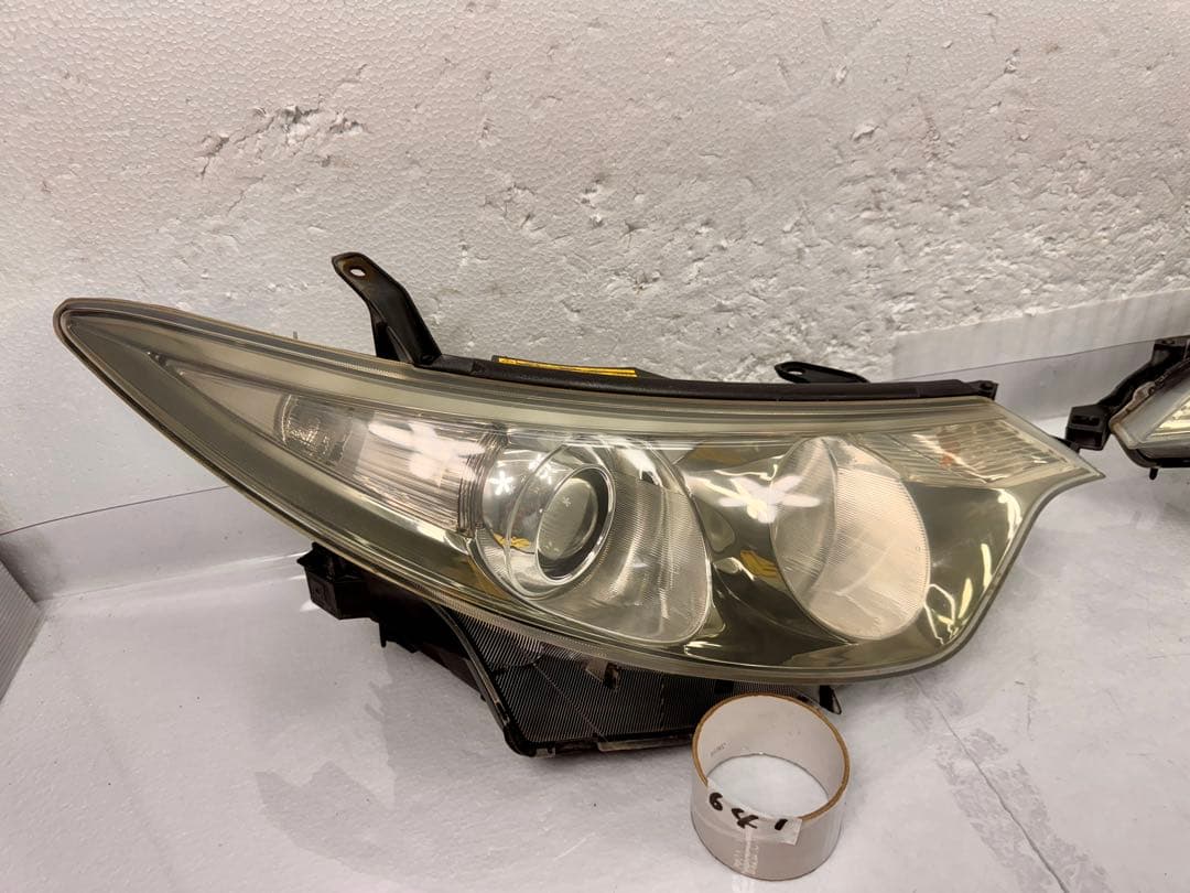 50 エスティマ 中期 ACR55W 3型 純正 HIDヘッドライト 左右セット 50