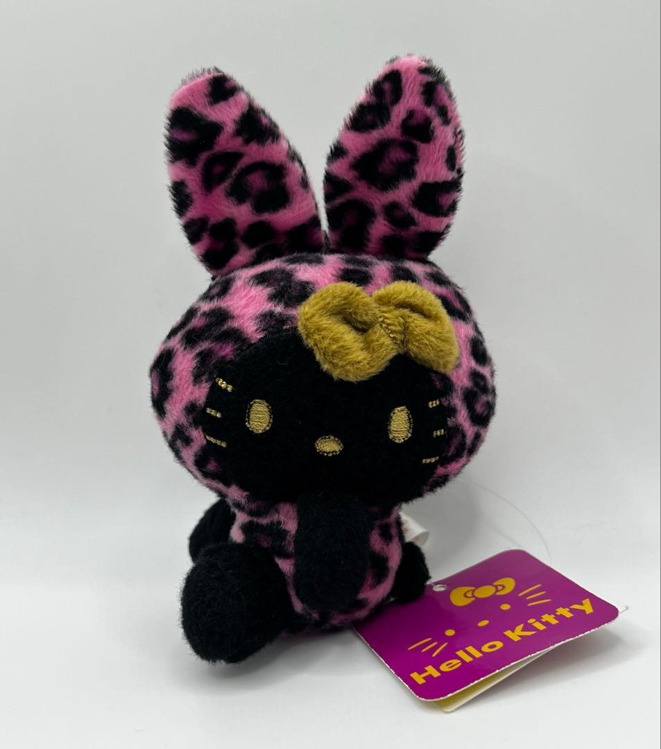2012年 ハローキティ ヒョウ柄 黒 ウサギ マスコット - メルカリ