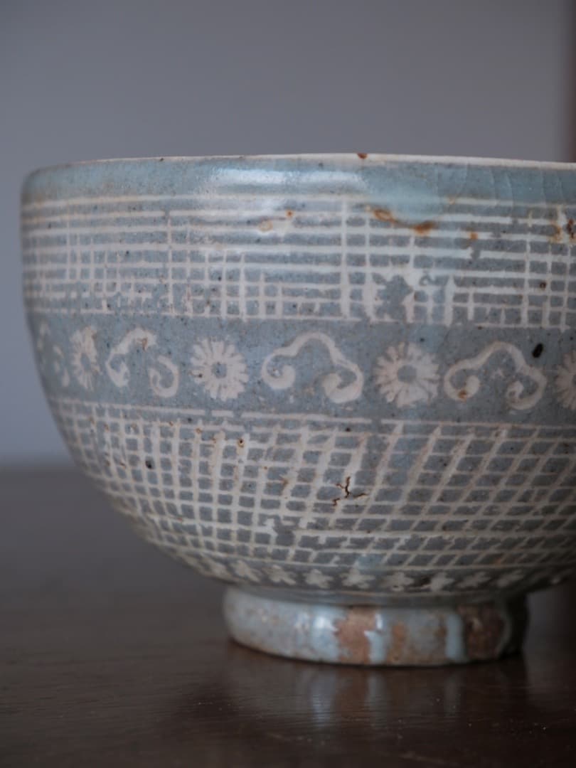 三嶋茶碗 高麗 陶磁工芸 茶道具 朝鮮美術 箱付 Q1899