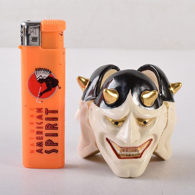 茶道具 京焼 紫翠窯 西村徳泉造 色絵 般若蓋置 共布共箱 V 8097 - メルカリ