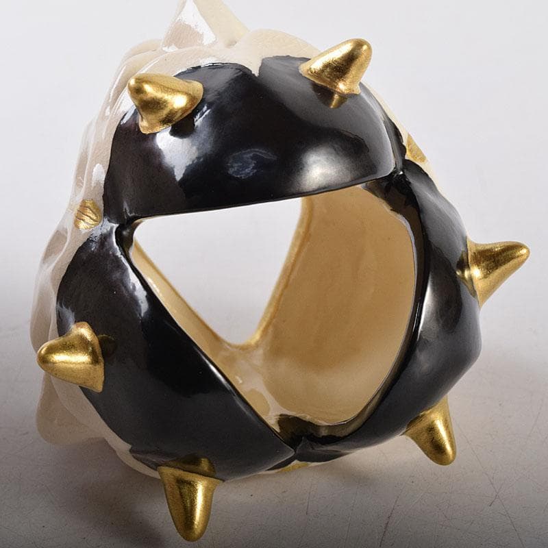 茶道具 京焼 紫翠窯 西村徳泉造 色絵 般若蓋置 共布共箱 V 8097 - メルカリ