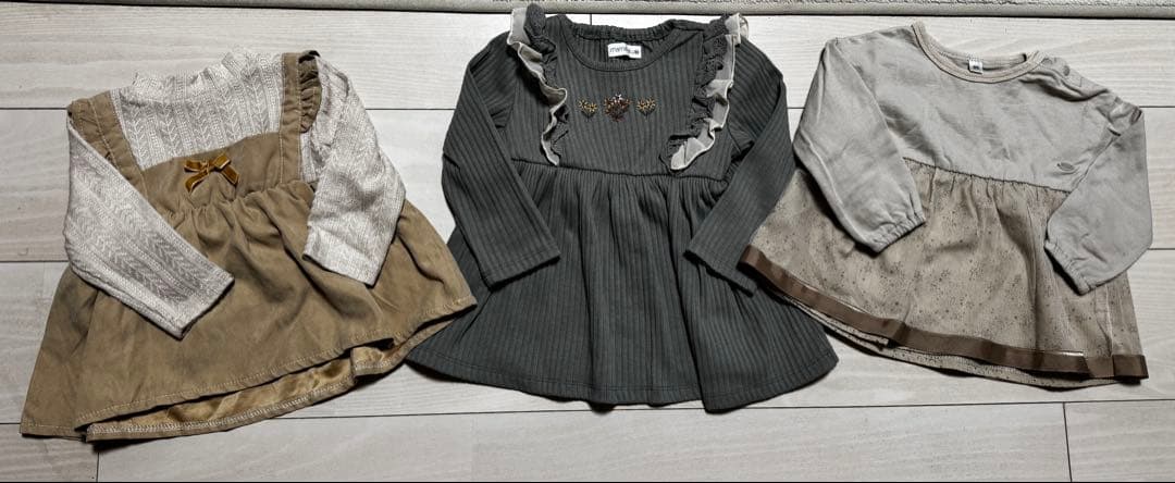 まとめ売り23点 女の子 春夏服 80.90 アウターあり プティマイン