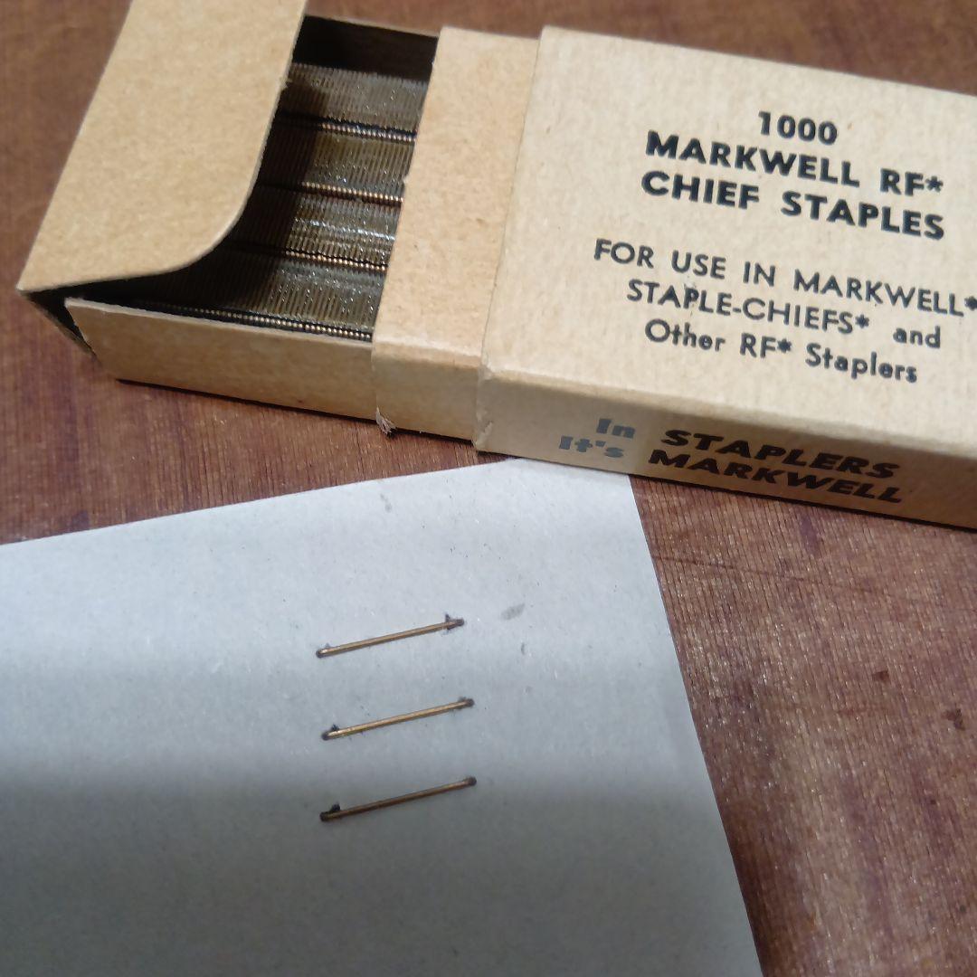 アメリカ製ヴィンテージMarkwell ホチキス＆ステープル NY 文房具
