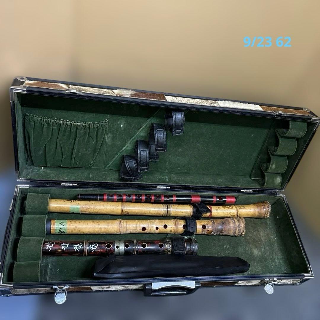 都山流尺八3本ハードケースセット