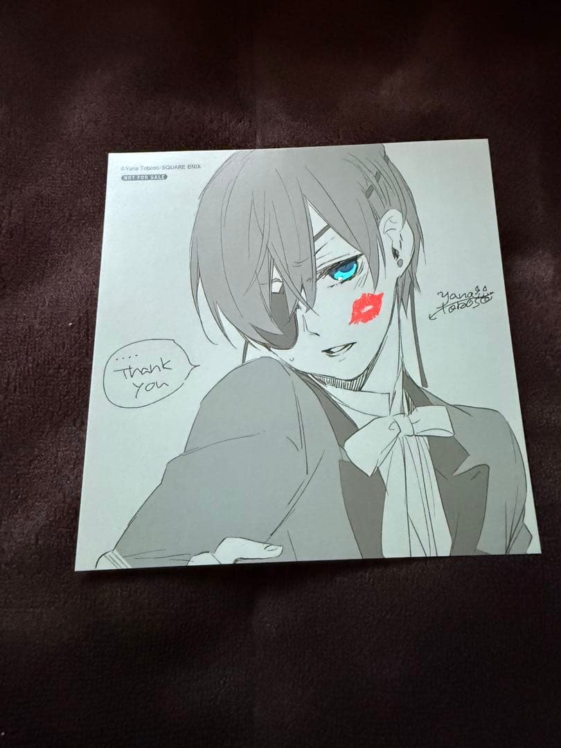 黒執事　Black Label 枢やな　購入特典　ミニ色紙　シエル