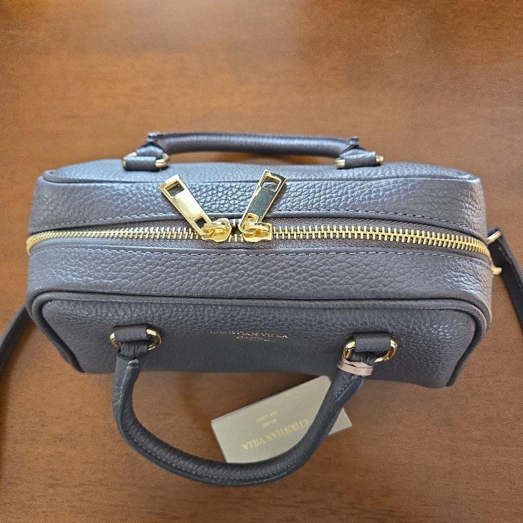 CHRISTIAN VILLA ダークグレー ショルダーバッグ