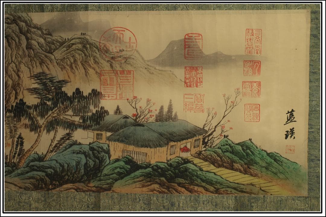 骨董市仕入れ品 中国明時代の掛軸 激安骨董品 肉筆保証 BD437A8-2