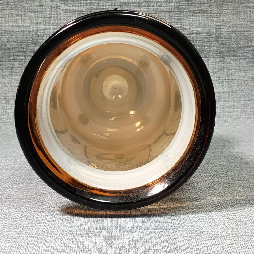 □岩田久利 作 『硝子紋章花壷』 共箱27cm花瓶技工名品 日展評議員