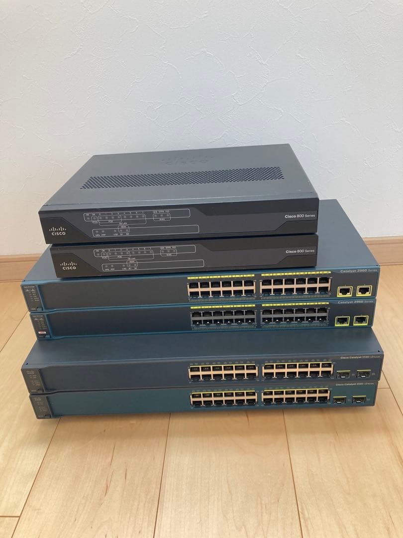CCNA、CCNP】Cisco ルータ、L3スイッチ、L2スイッチ色々セ
