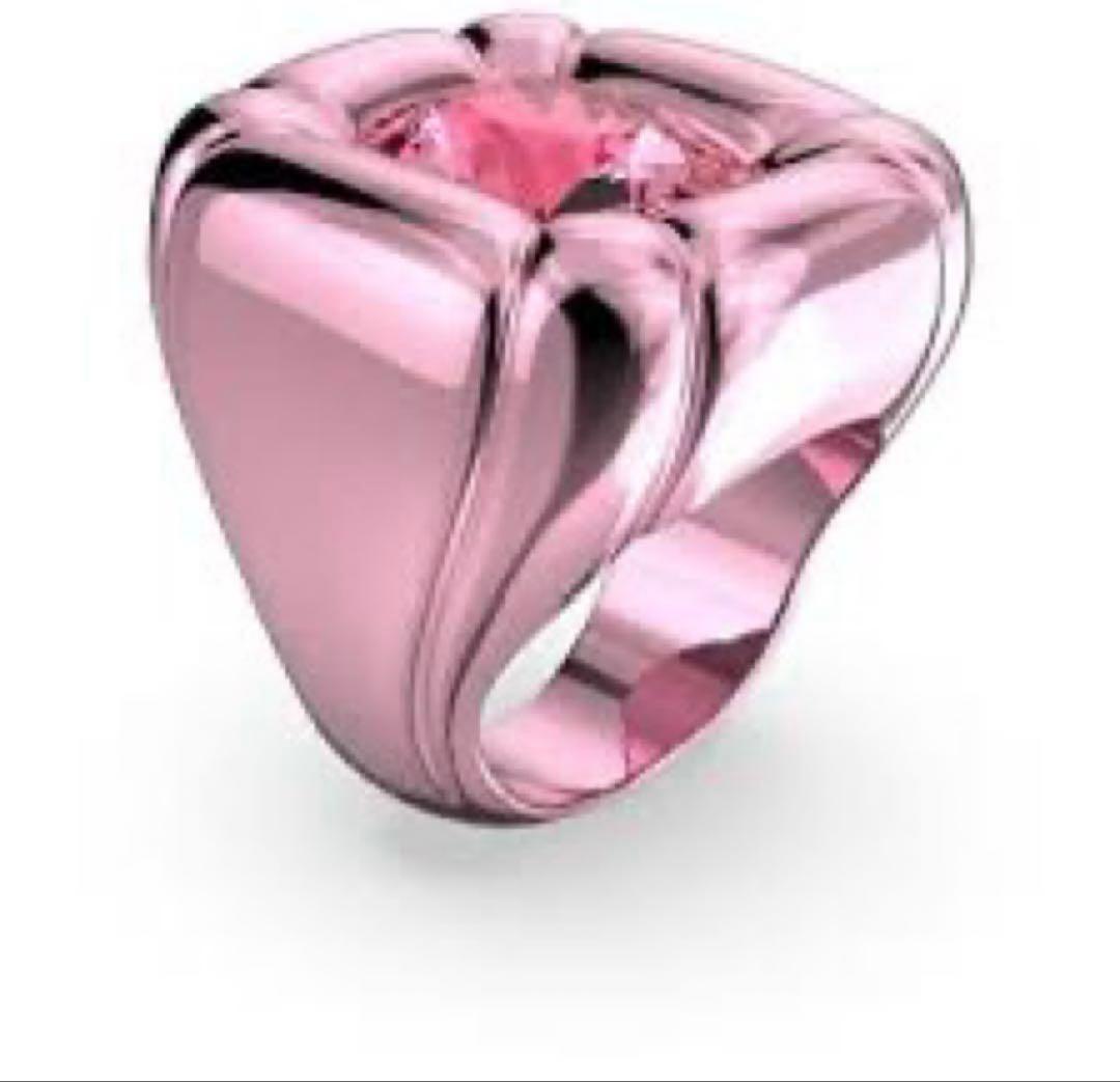 SWAROVSKI Dulcis ピンクリング サイズ55