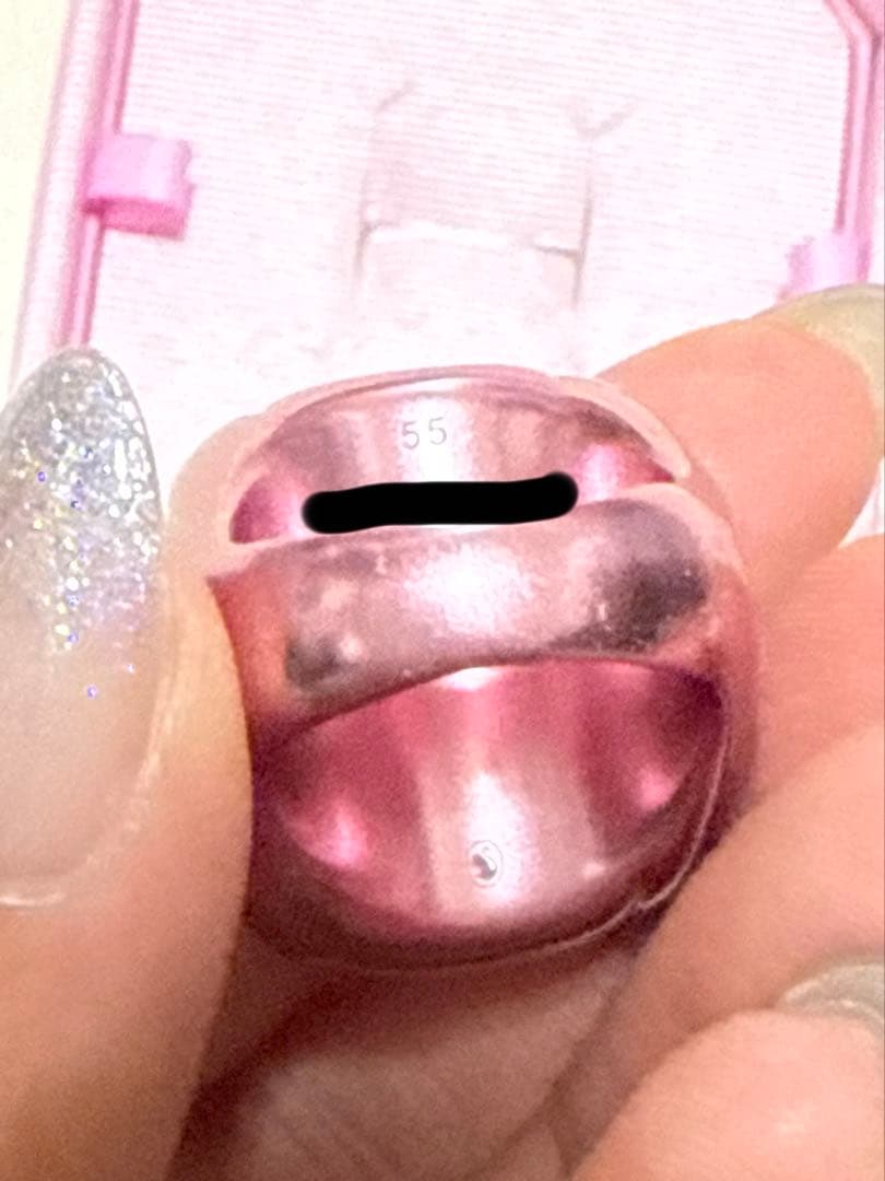 SWAROVSKI Dulcis ピンクリング サイズ55