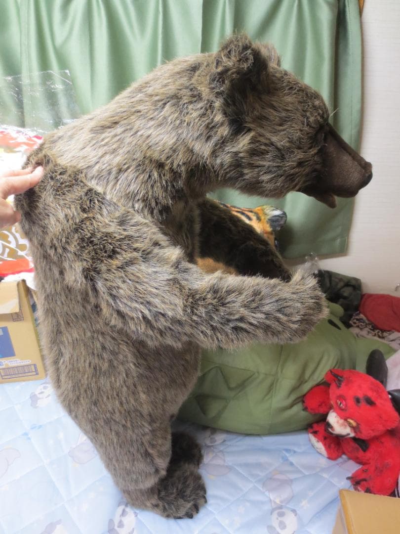 【廃盤】超大型！HANSA　ハンサ　ヒグマぬいぐるみ　85㎝！熊　クマ　正規品
