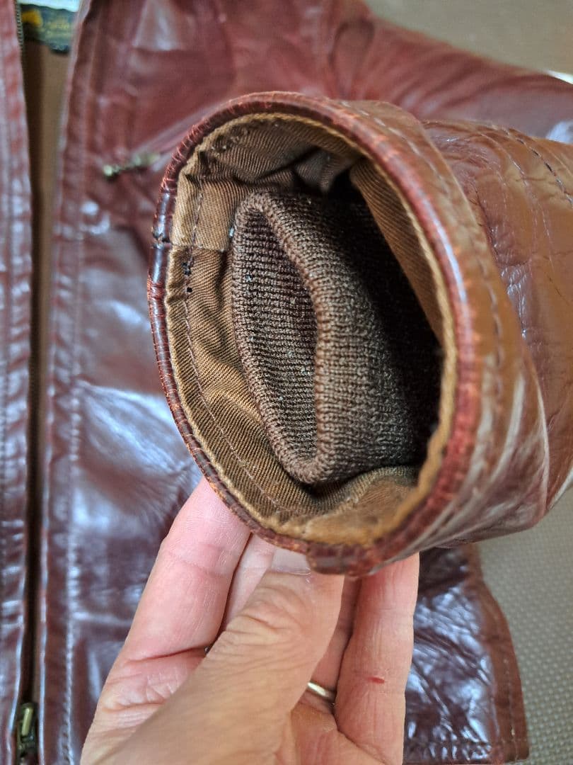 エアロレザーハーフベルトsize34ホースハイドコードバングッド