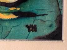 【真作】現代工芸　野入康子　彩光　モダンアート　抽象構成×幻想色彩　W56