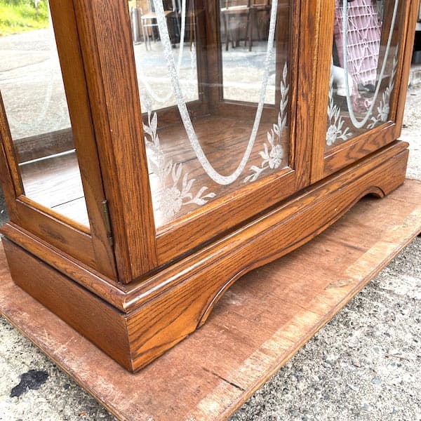 関西限定 送料別 アメリカ製 飾り棚 キュリオケース ショーケース