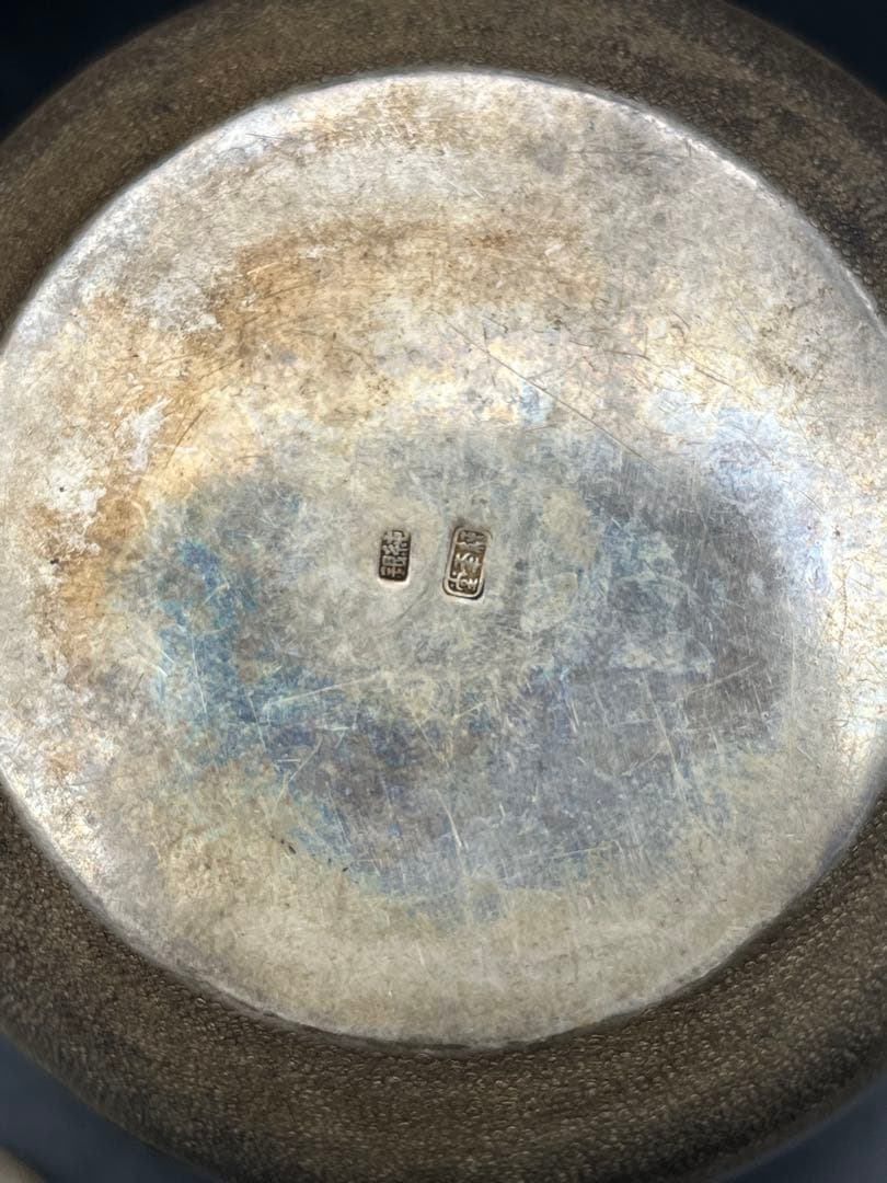 【純銀製】急須 箱付き 刻印あり