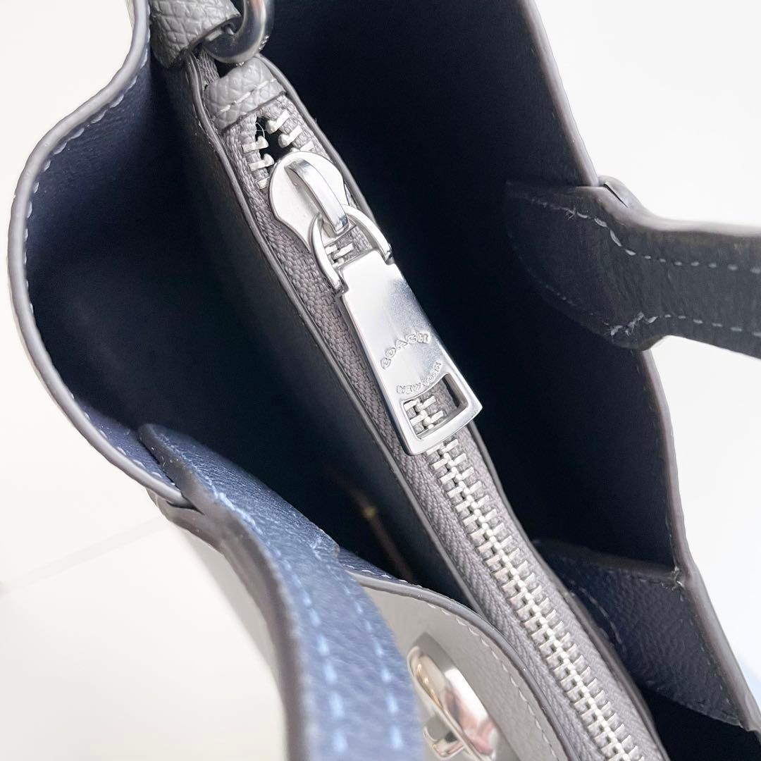 コーチ COACH ハンドバッグ ウィロウ トート 24 くすみカラー ほぼ新品