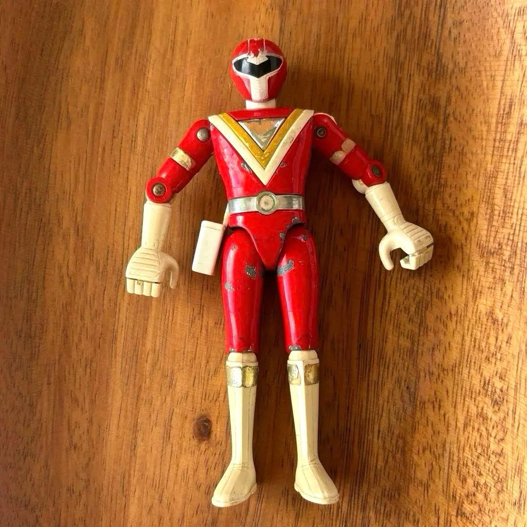 地球戦隊ファイブマン レッド 超合金フィギュア 希少当時モノ 戦隊ヒーロー