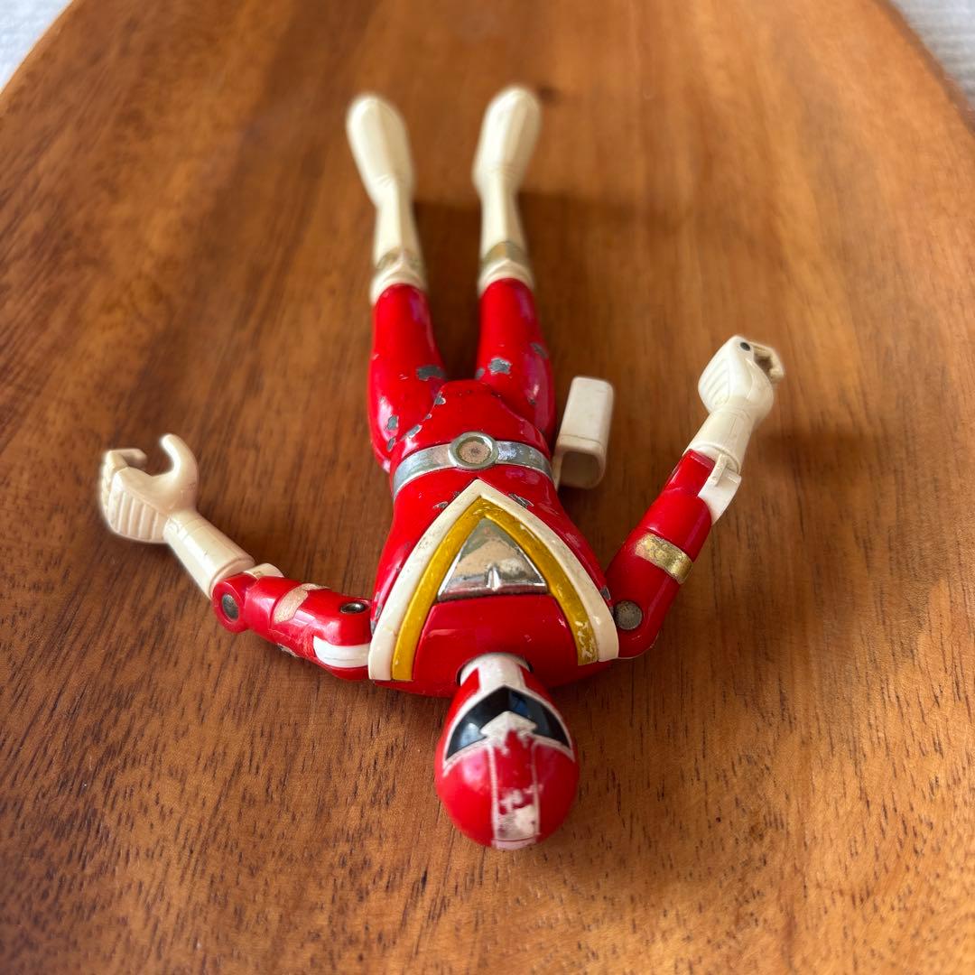 地球戦隊ファイブマン レッド 超合金フィギュア 希少当時モノ 戦隊ヒーロー