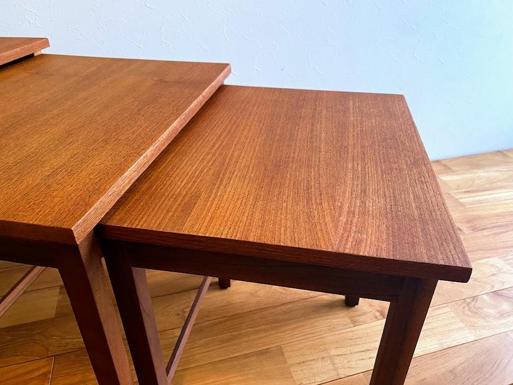 ヴィンテージ ネストテーブル サイド ナイト チーク 仕上済