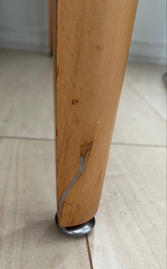 大塚家具　ダイニングテーブル　伸縮ガラストップ　木製ナチュラル