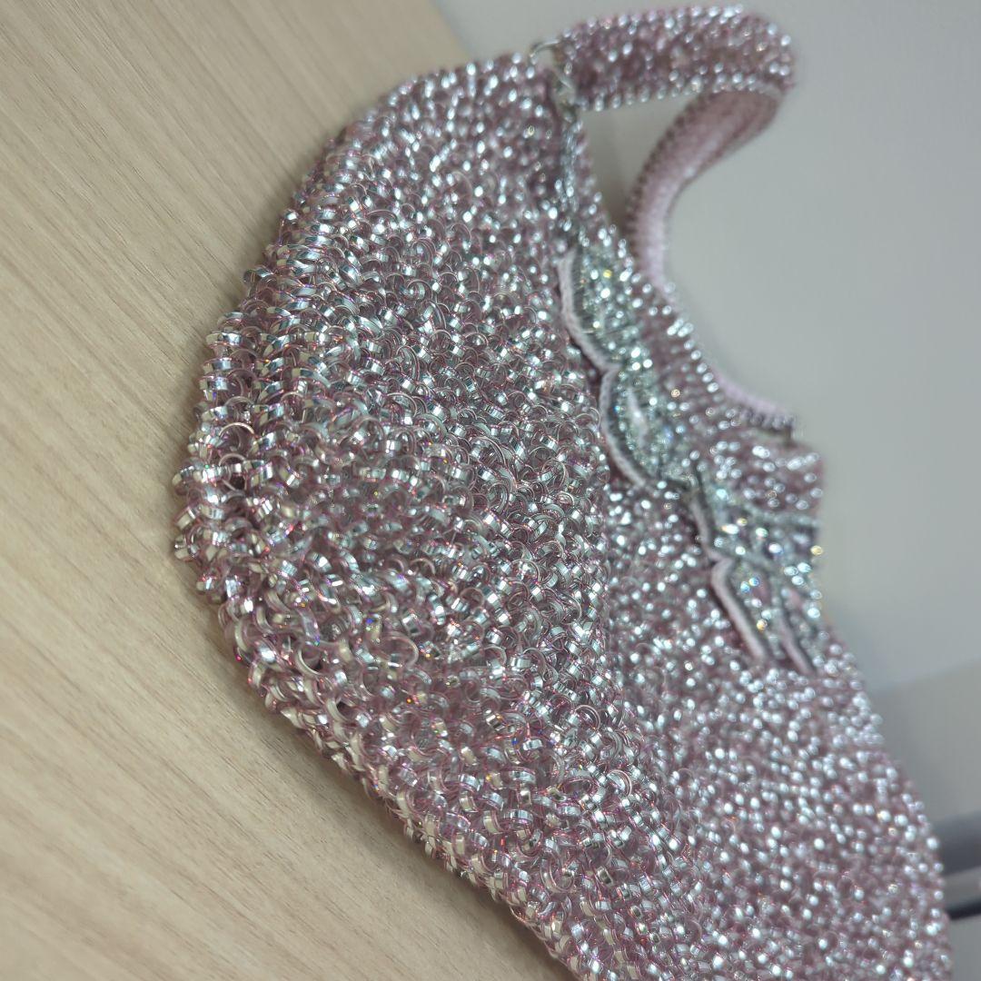 アンテプリマ　ワンショルダー　ワイヤーバッグ　ピンク　チャーム付き　2WAY