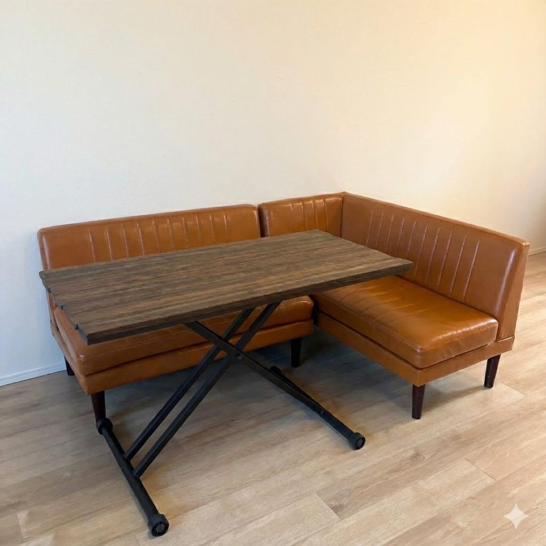 【まぐろサーモン】ダイニングテーブルとダイニングソファセット