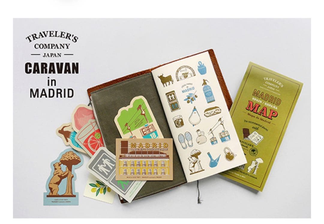 TRAVELER'S NOTE】トラベラーズノート/キャラバンマドリード・香港