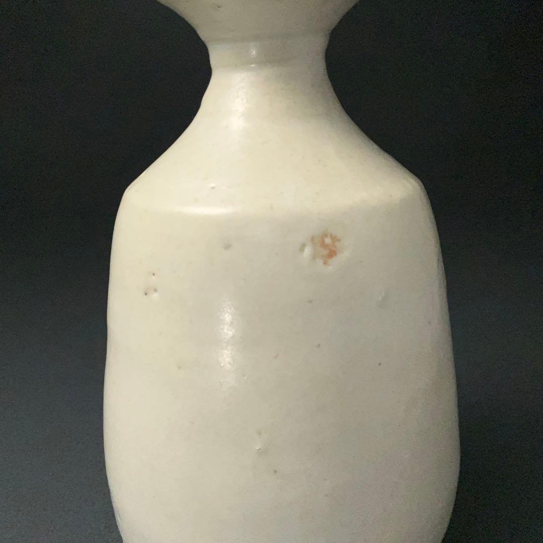 朝鮮美術　李朝　白磁徳利　骨董　R1406ダC