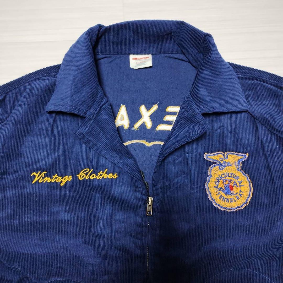 ☆セレクト☆ 新品 濃紺 コーデュロイ ジャケット FFA風 TEXAS 刺繍