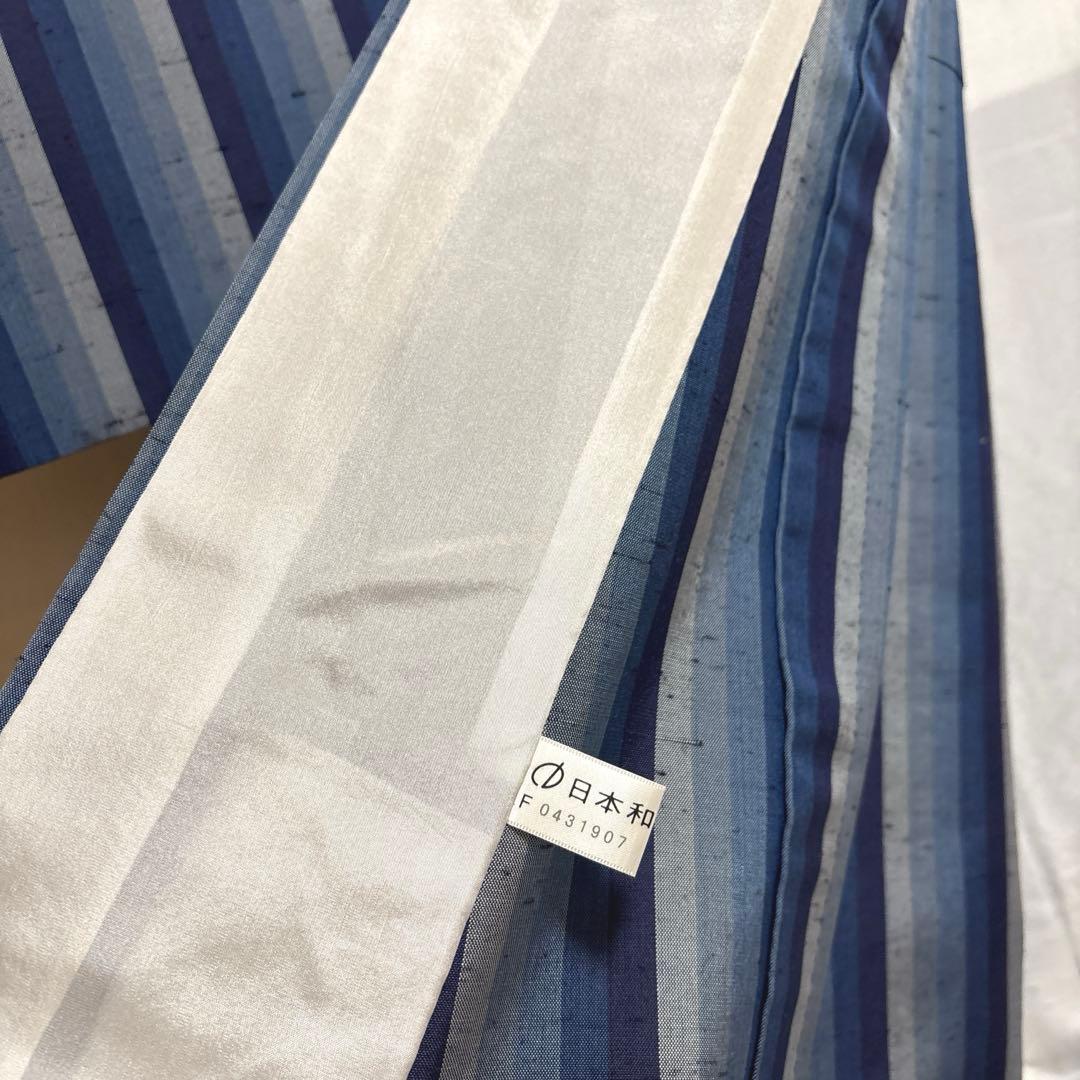 奥順 証紙 はたおり娘 結城紬 ライトグレー 亀甲絣 更紗 80亀甲 極美品