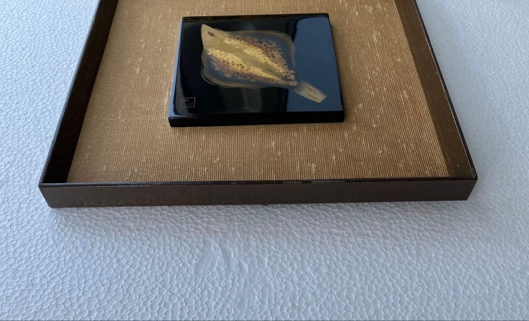 壁掛け輪島漆器(沈金の作品)