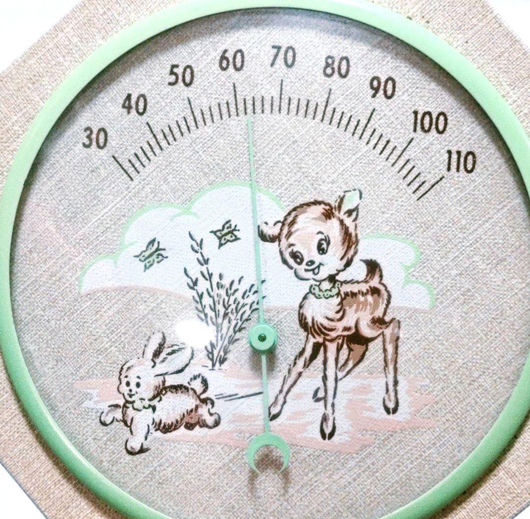 ビンテージ 温度計 箱入り ベビーナーサリー G 高 品質