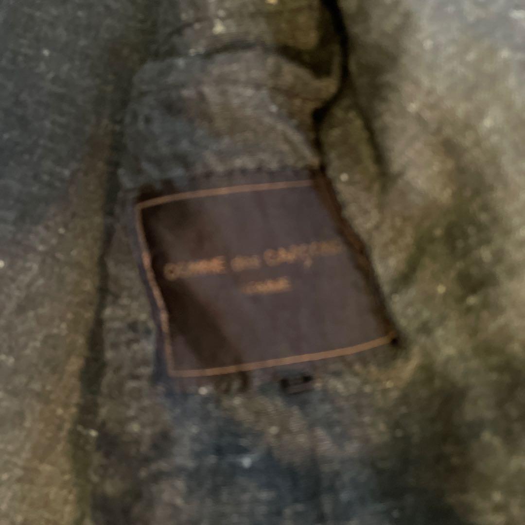 コムデギャルソンオム　麻100%のフライフロントコート