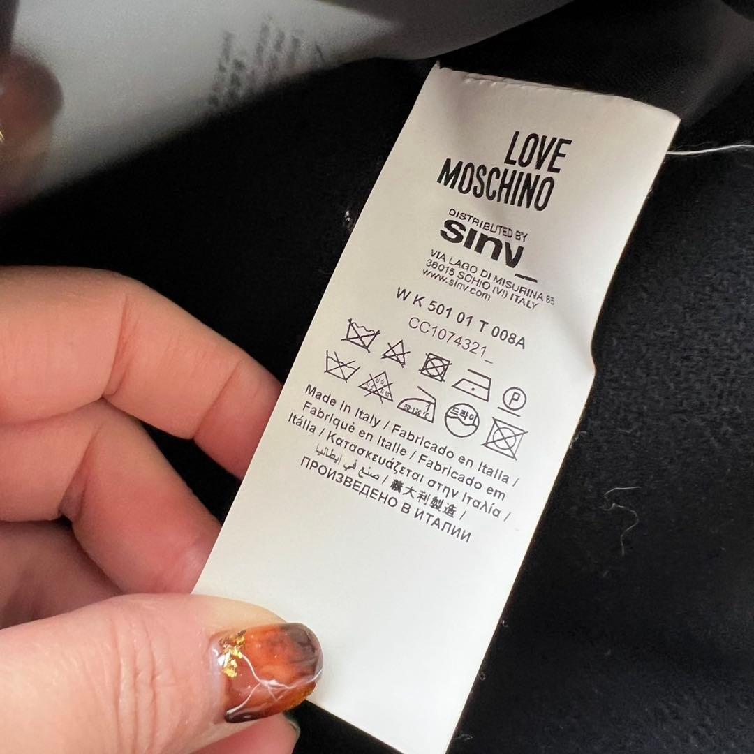 LOVE MOSCHINO ラブモスキーノ ベルテッドコート 着丈116cm