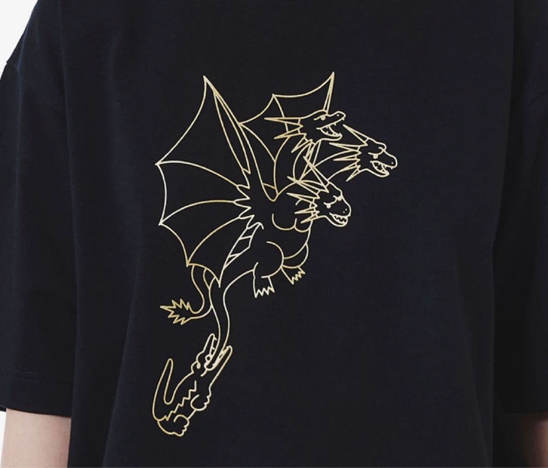 限定】ゴジラ＋ラコステ コラボTシャツ キングギドラ - メルカリ