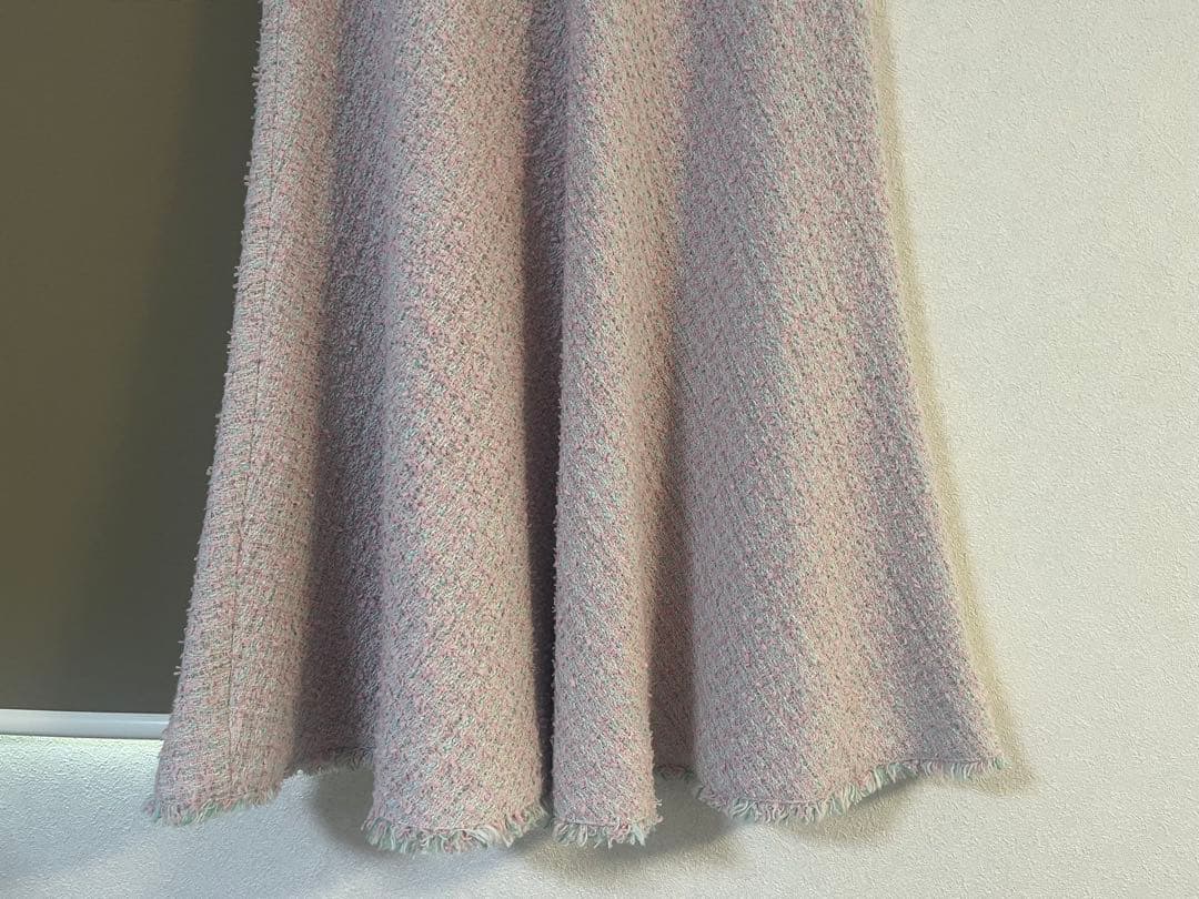即購入可 ⭐︎ 美品　アナイ　ANAYI ツィード　スカート　ピンク　36