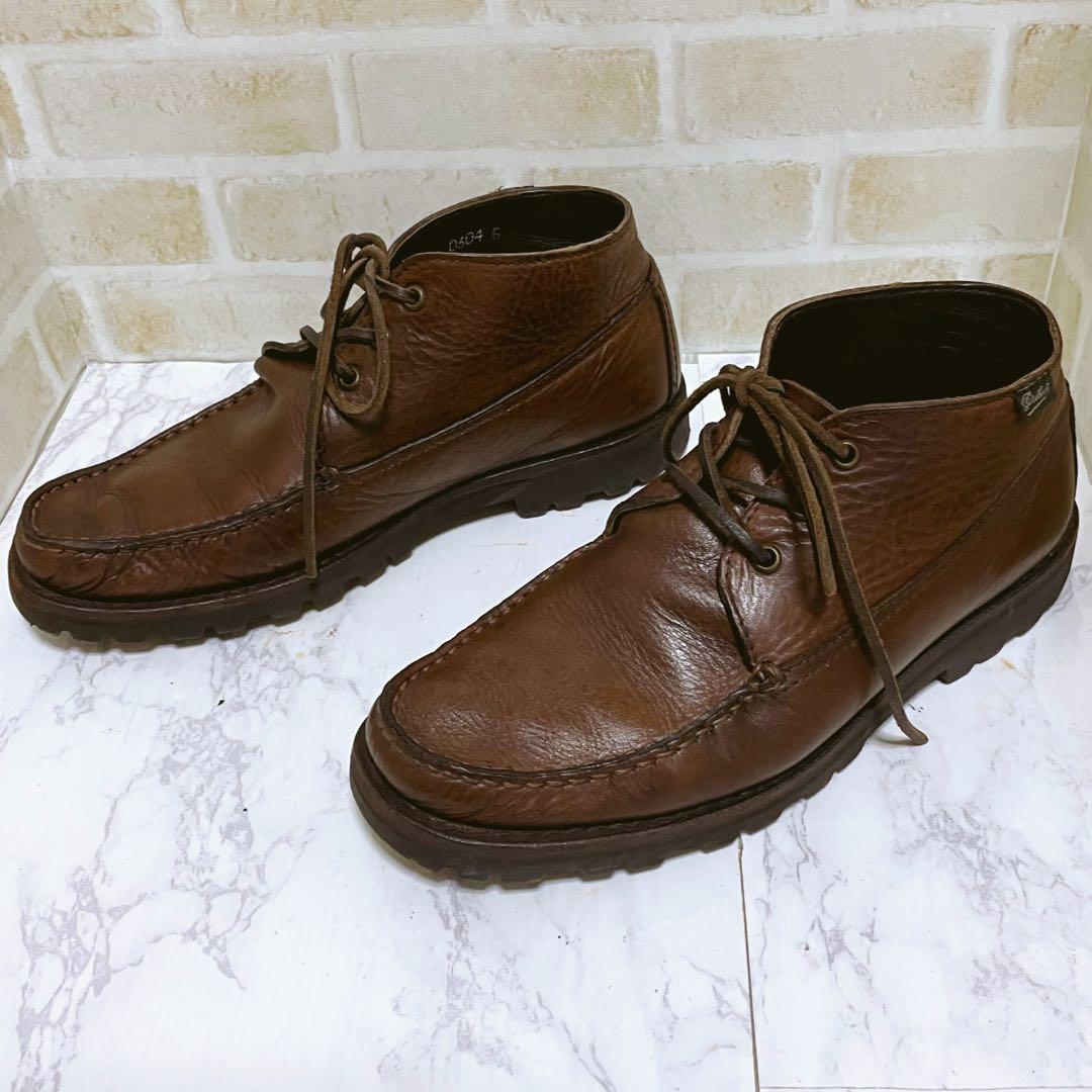 Paraboot ブラウン モカシンブーツ