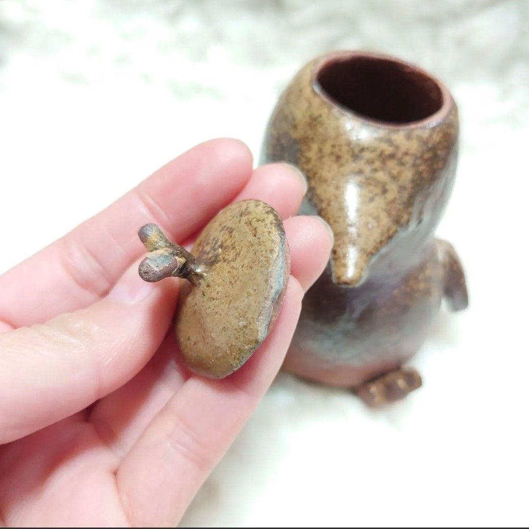 2538】200.ぺんぎん …備前焼 - メルカリ