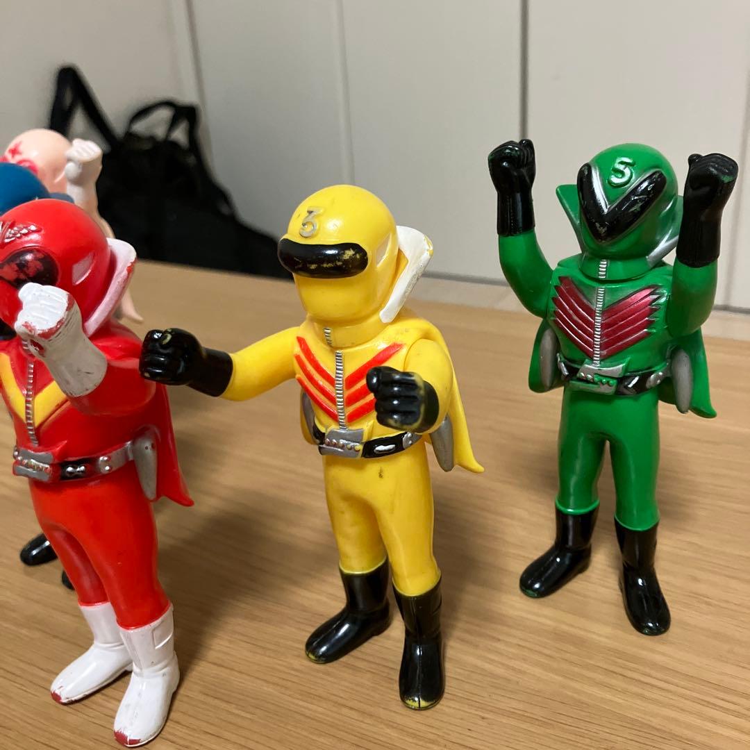 ゴレンジャー ソフビ 当時物